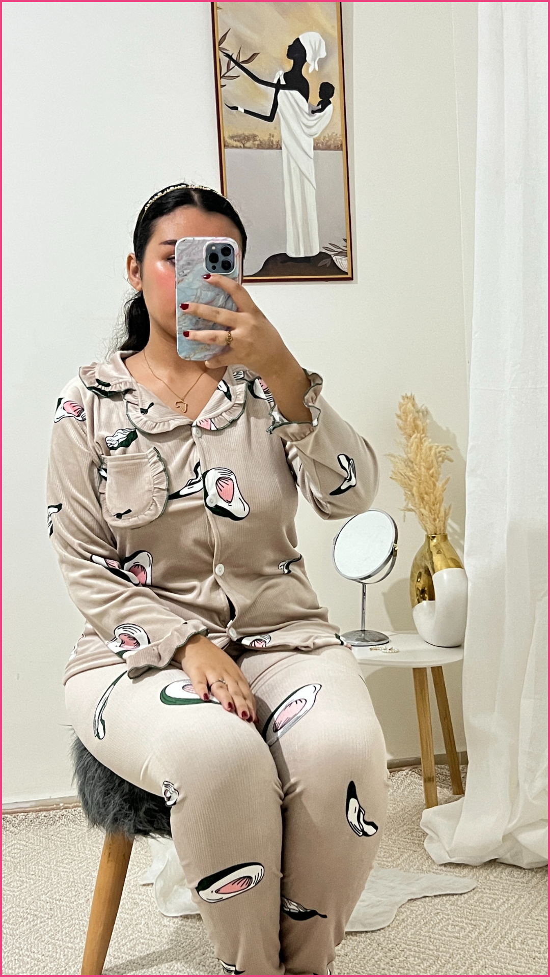 Pyjama doux imprimé avocat 🥑- Réf #1213