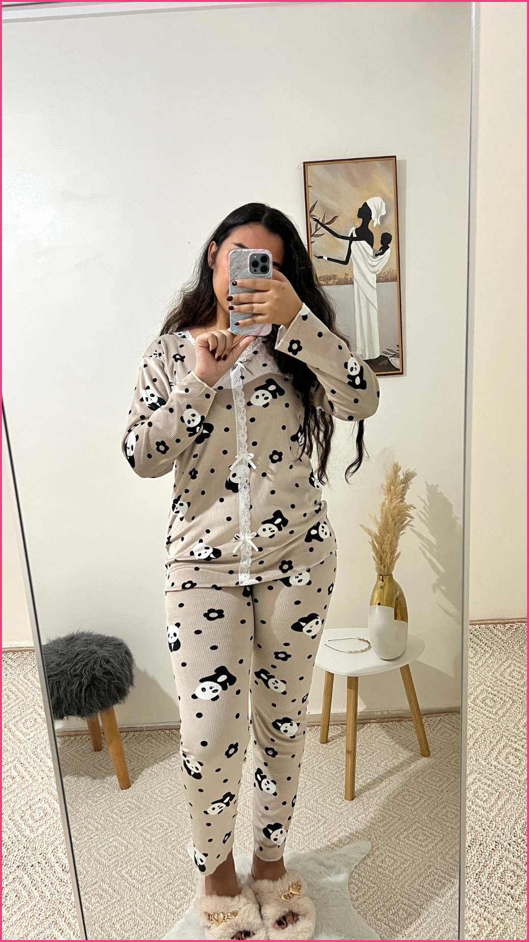 Pyjama panda tout doux 🐼✨-  Réf #1319