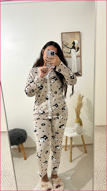 Pyjama panda tout doux 🐼✨-  Réf #1319