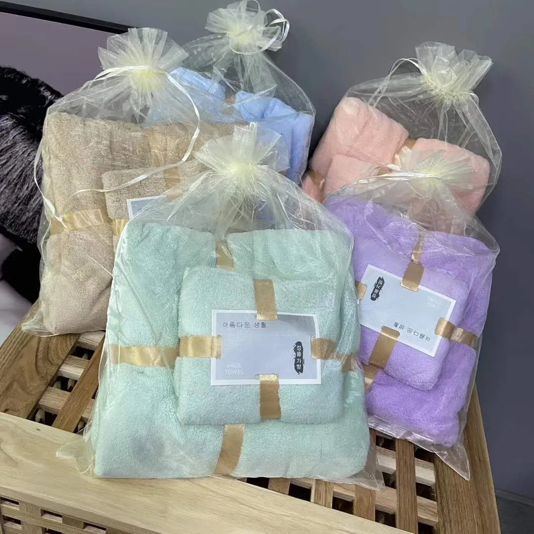 🛁 Pack de 2 Serviettes Ultra Douces 🌸