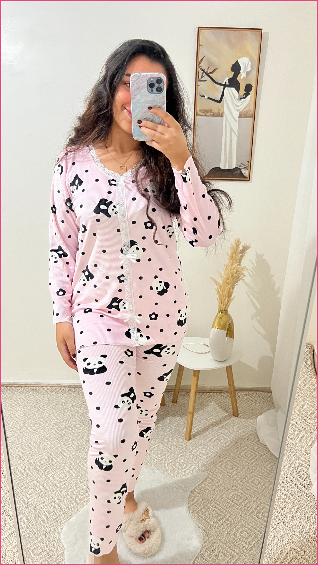 Pyjama panda tout doux 🐼✨-  Réf #1319